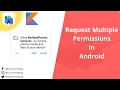 How to Request Multiple Permissions in Android 11 using Kotlin Request Permission FoxAndroid