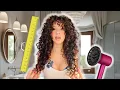 How I Dry My Curls for MAX Length Volume - My Secret Method