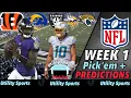NFL Week 1 Predictions and Pick Em I Picks for every game in the NFL of Week 1