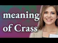 Crass meaning of Crass