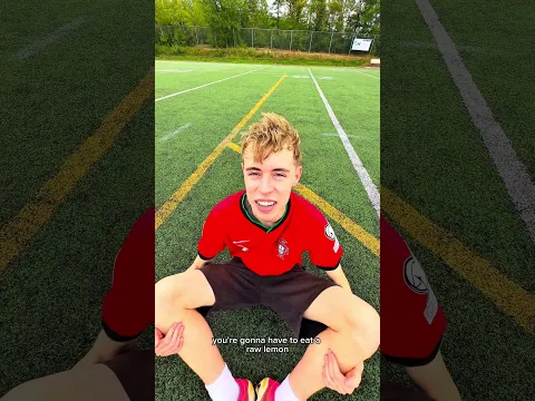 EAT A RAW LEMON!? 🍋💀 #soccer #football #shorts #forfeit