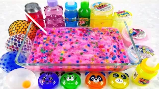 Satisfying Video How to Make Rainbow Slime Rainbow Slime Mixing Mixing Cutting ASMR #RainbowToyToc