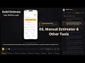 Build Estimate Manual Building Materials Estimator and Other Construction Tools