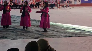 Ladakhi Song Kargil Girls Stunning Dance 2025 ICE Hockey LG Cup Championship 