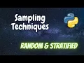 Sampling Techniques Random Stratified Python