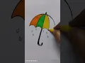 How to draw a umbrella - umbrella drawing