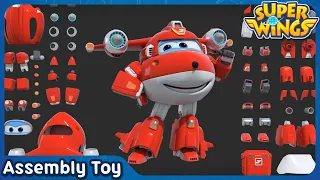 SuperWings Assemble Super charged Jett Assembly toy Super wings toys