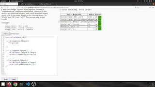 String 1 minCat Javascript solution