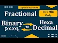 Fractional Binary to Hexadecimal conversion Convert fractional Hexadecimal to binary Mruduraj