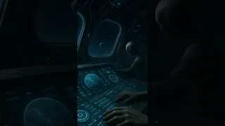 Inside an alien spaceship
