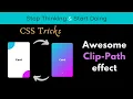 Simple CSS tricks CSS Splashing Color Card using Clip-Path