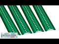 VEVOR 6FT U Channel Sign Post 4Pack Green Heavy Duty Steel Fixed Fence