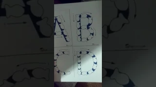Tutorial DIY ABC Tracing sheets