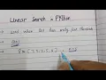 Linear search in python DSA linear search linear search in python in Hindi