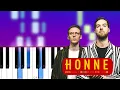 Download Lagu HONNE - la la la that's how it goes (Piano Tutorial)