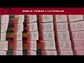 Bible Verse Calendar Christian craft for kids