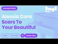 Download Lagu Alessia Cara - Scars To Your Beautiful (Lower Key) Piano Karaoke