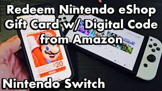 How to Redeem Amazon Nintendo eShop Gift Card Digital Code on Nintendo Switch