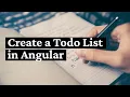 Creating a simple Todo List App in Angular