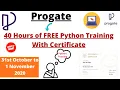Python 40 Hrs FREE Training By Progate Live Online Training With Certificate