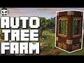 Minecraft IMPROVED 1 17 Automatic Tree Farm NO ZERO TICK Easy Tutorial