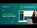 The TenG Spectrum Client Portal Welcome Kit First Login Guide