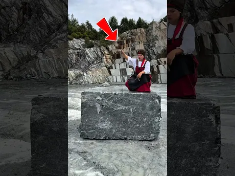 She Broke a Giant Rock by Hand… But What She Created Left Everyone Speechless 😱