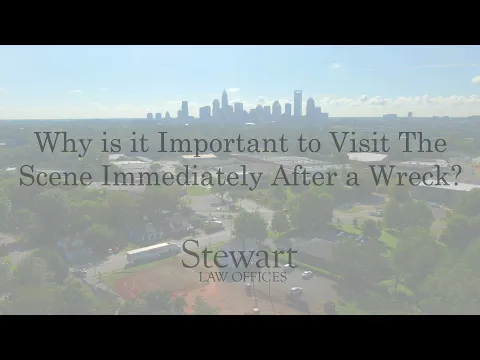 Why is it important to visit the scene immediately after a wreck?