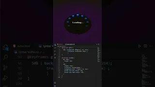 3D Circular Loader Using Only HTML CSS No JavaScript