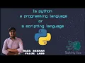 Is python a programming or a scripting language python Tech My Hire