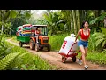 Lagu Use Trucks to Buy Many Animal Feed to Transport Sell to Villager | Dương Farm TV