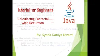 Calculating Factorial With Recursion in Java