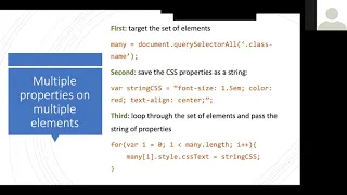 Manipulating CSS Class Properties Using JavaScript