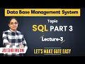 BASIC OF SQL QUERY DBMS SQL Part-3 By Jaishri Gupta GATE gate at Zeal Gate 2021