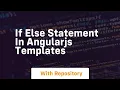 if else statement in angularjs templates