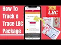 TRACK And TRACE LBC Package Paano Mag-track at Trace Package Sent Via LBC