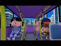 Wheels On The Purple Bus | Nursery Rhymes for Babies by LittleBabyBum - ABCs and 123s