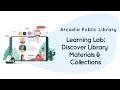 Discover Library Materials Collections Basic Navigation Logging In