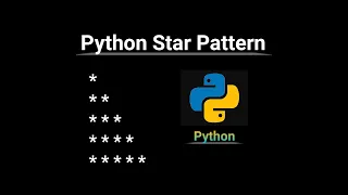 Python Start pattern using single loop Python tutorial Hindi