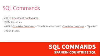 SQL SELECT FROM WHERE ORDER BY Simple tutorial explain SQL concepts
