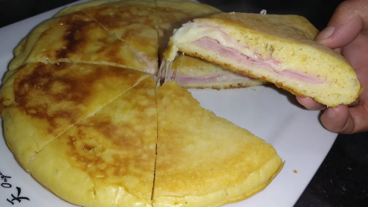 Chicken's Salty Cake or also known as Chicken's Salty Pie with a delicious shredded chicken, straw p. 