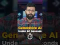 What is Generative AI Generative AI Explained
