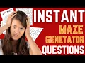 Instant Maze Generator Concerns Answered