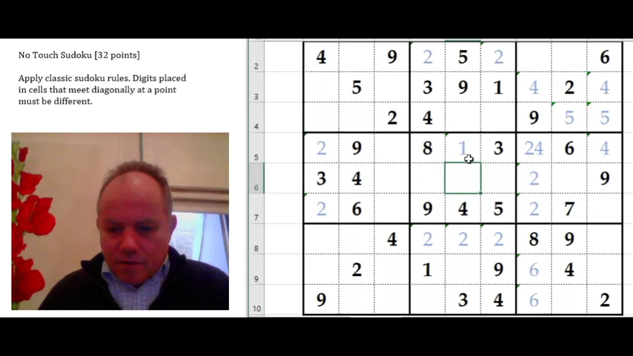 Solving a No Touch Sudoku