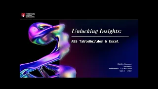 ABS TableBuilder Intro Unlocking easy yet powerful insights
