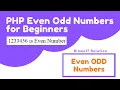 Even Odd Number PHP Program RimonIT Solution