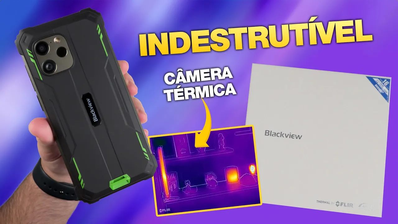 Smartphone INDESTRUTIVEL com Câmera Térmica - Blackview BV8900