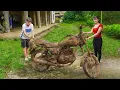 Download Lagu Girl Restores SUZUKI GN125 Motocycle from 90s, A Gift from Young Man's Deceased Father