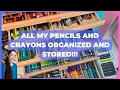 My Complete Pencil and Crayon Collections plus Storage and Organization Hacks for AD 2025 Update