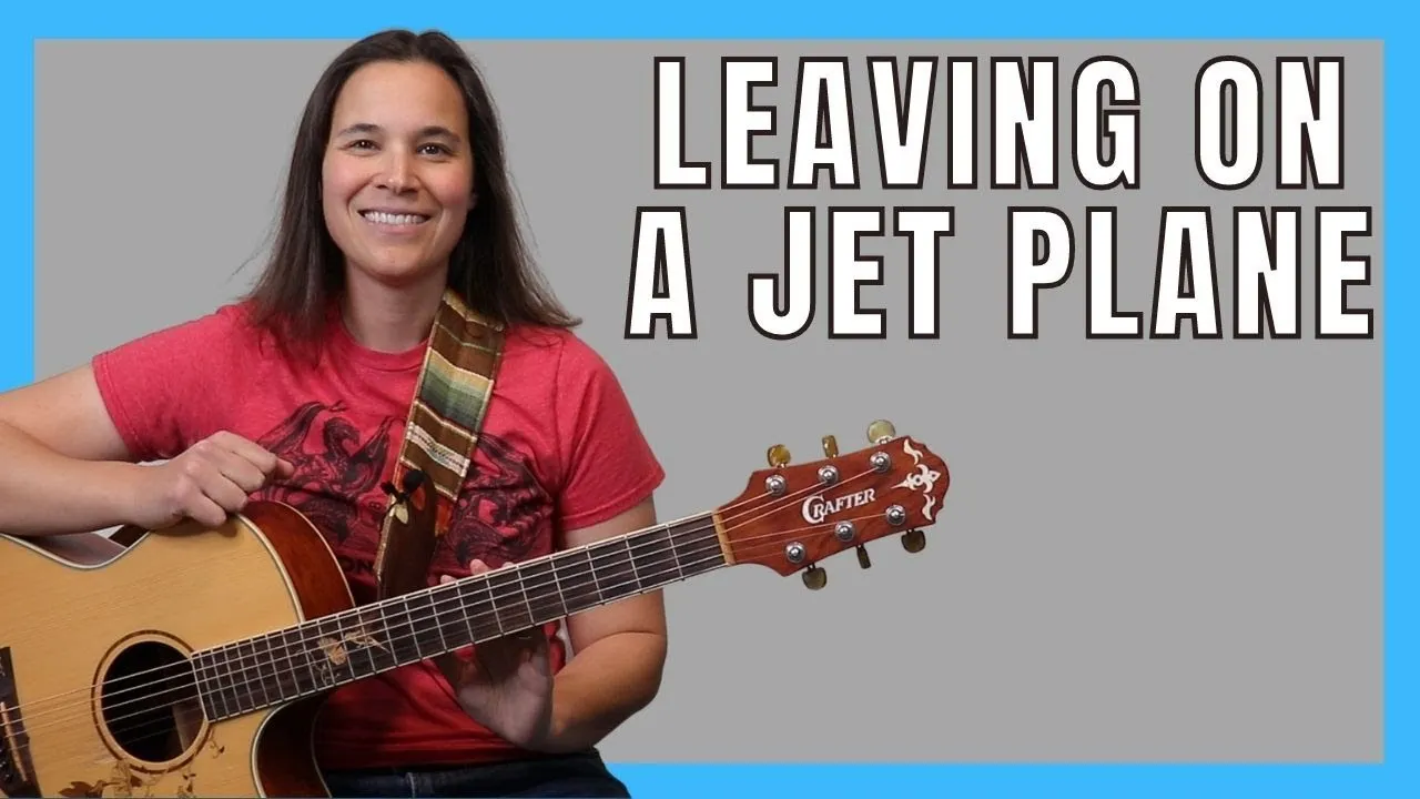 How to Play Leaving on a Jet Plane 3 CHORD SONG! // Stumming & Picking!